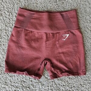 Gymshark Women's Athletic Shorts in Deep Red